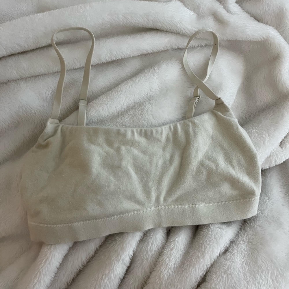 skims off white bralette